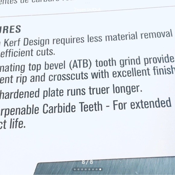 LOT OF 5 NEW SEALED IRWIN 10" 80D CARBIDE TIPPED CIRCULAR SAW BLADE # 15187 - Picture 8 of 8